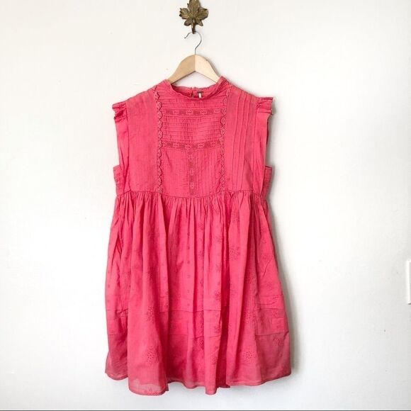 Free People Nobody Like You Pink mini Dress - Picture 1 of 12